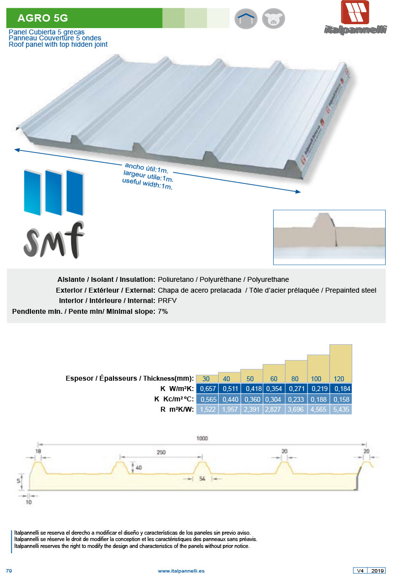 Panel Sandwich Agro 5G