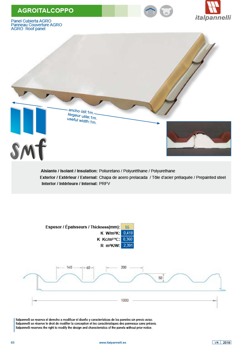Panel sandwich Agroitalcoppo