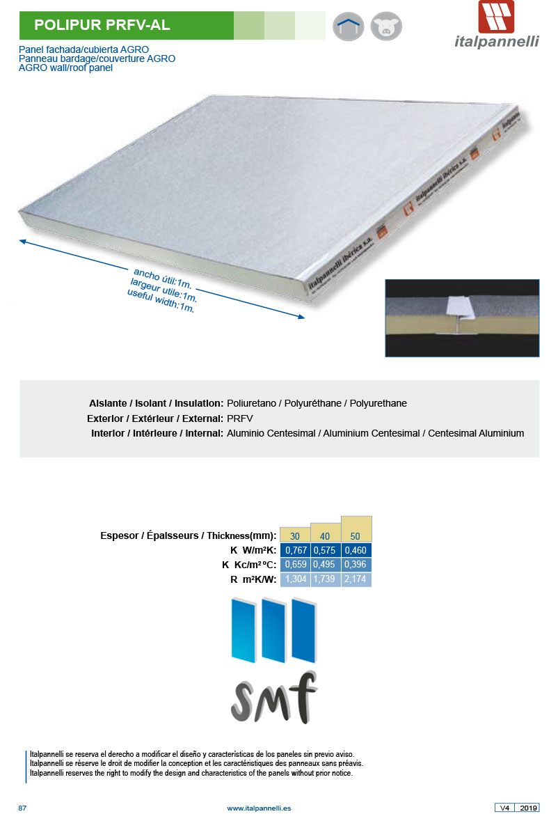 Panel sandwich Polipur